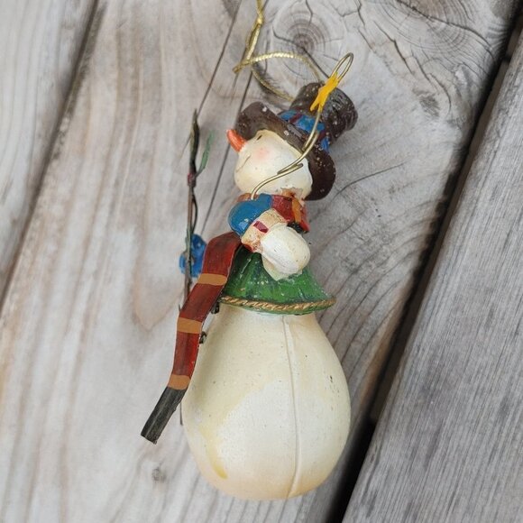 Sweet RETRO Look Snowman Ornament Christmas Tree - Picture 2 of 4